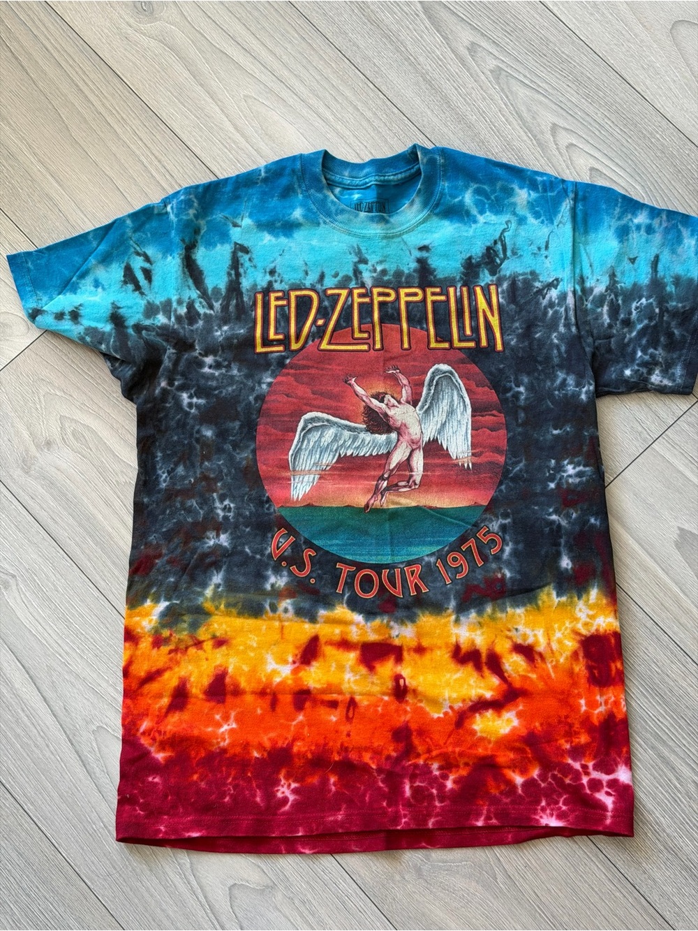 Led Zeppelin Multicolor Tie-Dye Short Sleeve Graphic Tee